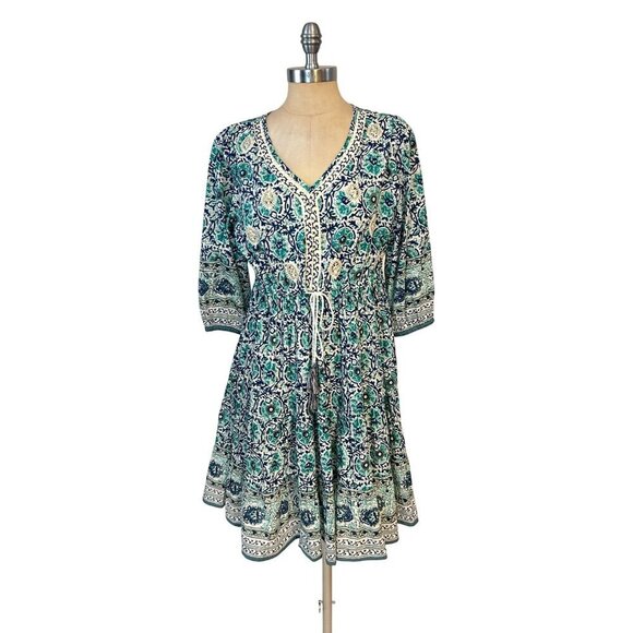 Soft Surroundings Nerissa Printed Boho Dress Size Small - Picture 3 of 7